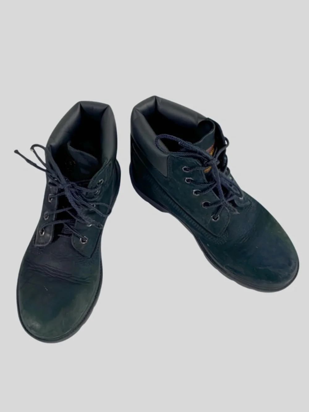 Timberland Waterproof Black Suede Boots Boys 3 Y2K Retro Streetwear